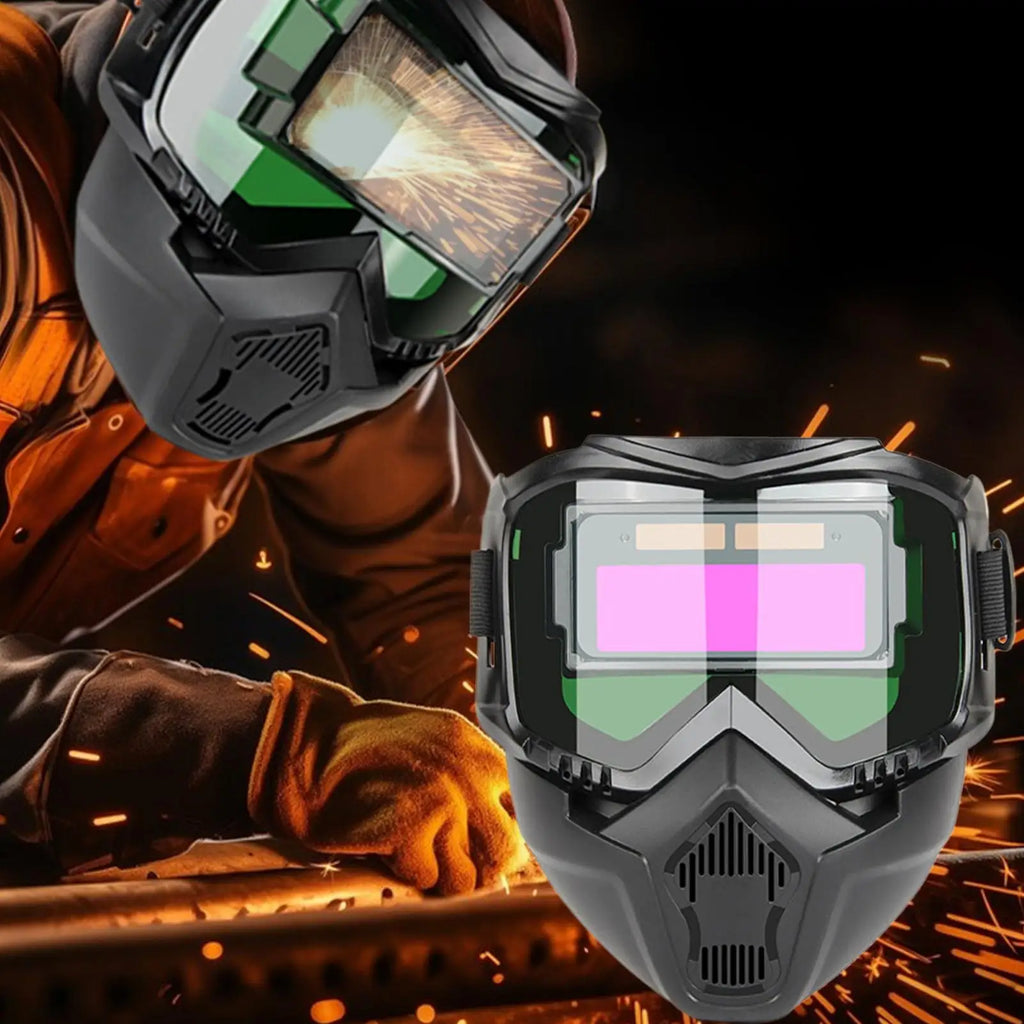 Auto Darkening Welding Helmet Detachable Welding Protector Protective Shield for Processing Soldering Welder Protector Helmet