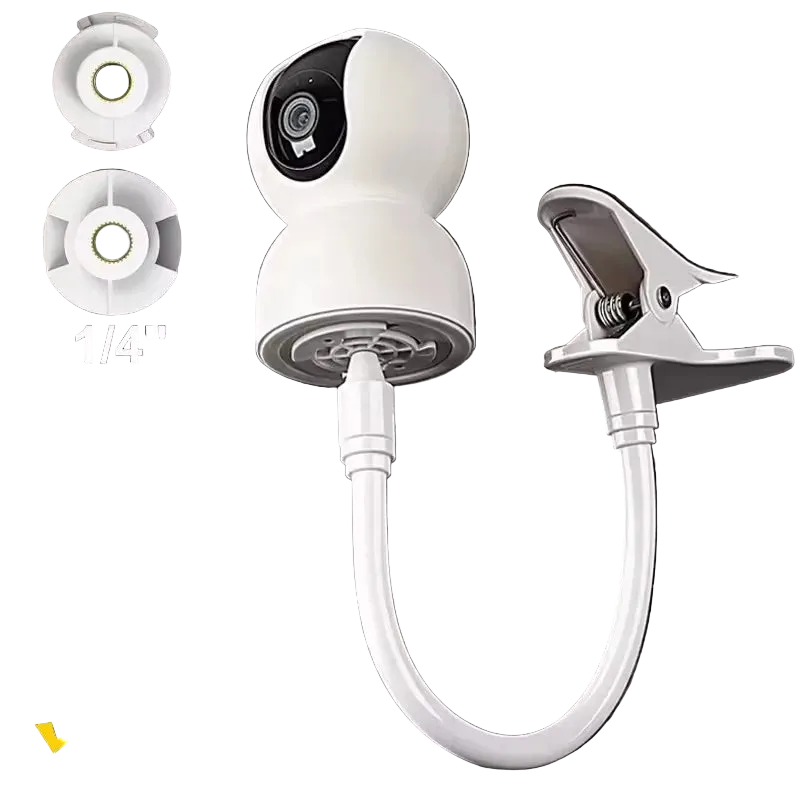 25cm/41cm Flexible Baby Monitor Clip Punch-free Webcam Stand for Universal 1/4'' Screw Baby Monitor Camera Clamp Mount Holder