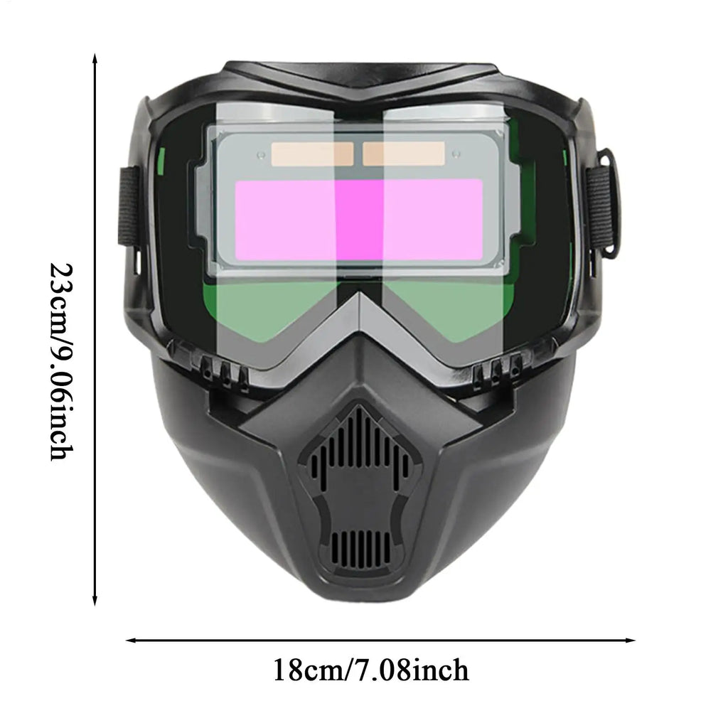 Auto Darkening Welding Helmet Detachable Welding Protector Protective Shield for Processing Soldering Welder Protector Helmet