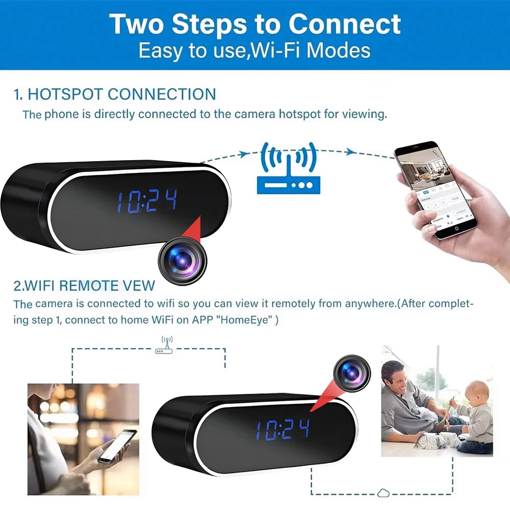 New 4K HD WiFi Wireless Mini Camera, Supporting Remote Viewing, Infrared Night Vision, Motion Detection, and Home Mini Cameras