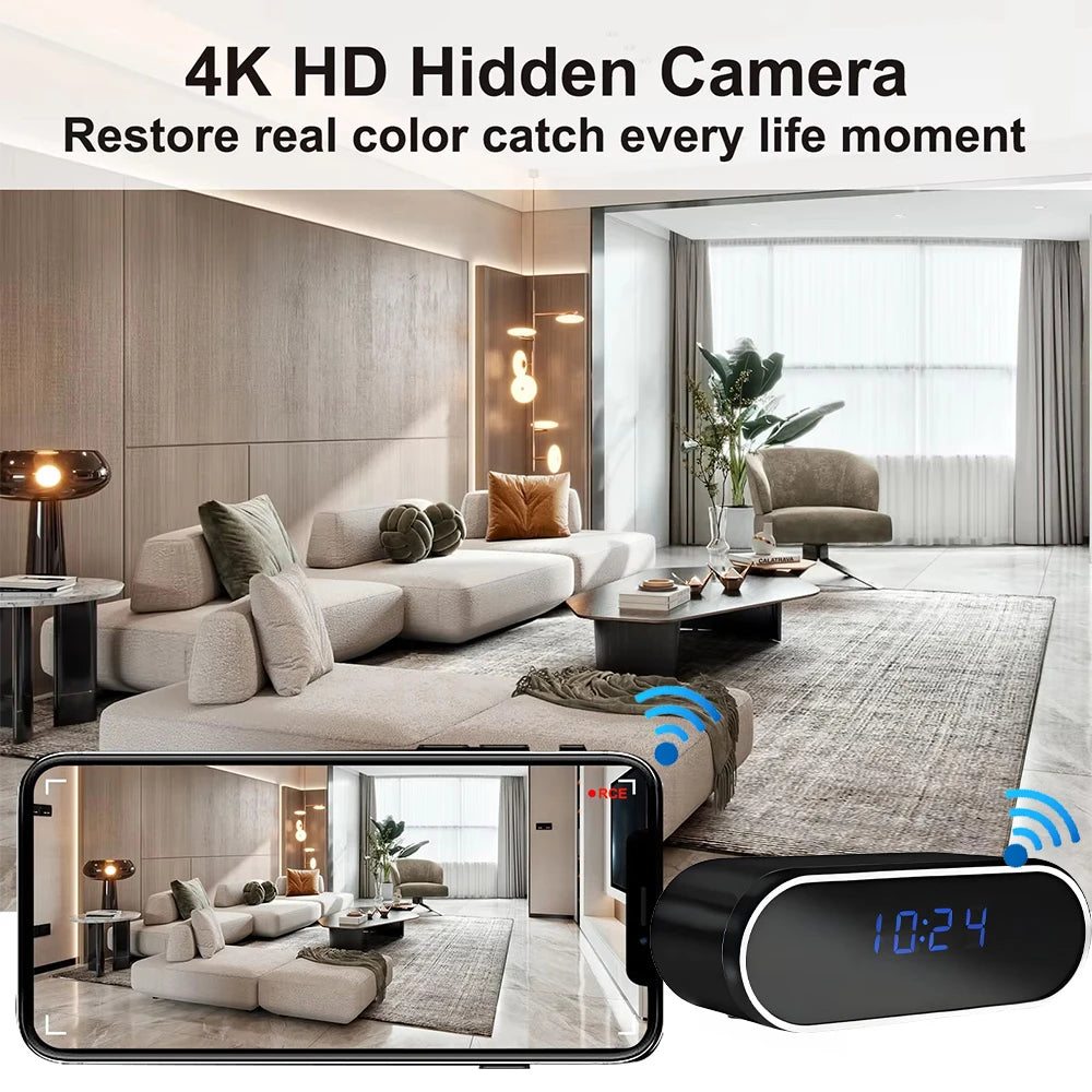 New 4K HD WiFi Wireless Mini Camera, Supporting Remote Viewing, Infrared Night Vision, Motion Detection, and Home Mini Cameras
