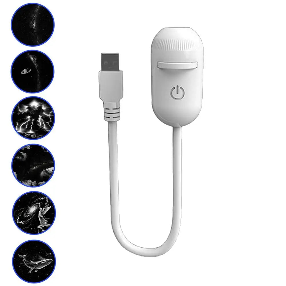 2-in-1 Mini Galaxy Star Projector Night Light LED Starry Sky Ambient Lamp for Bedroom Sleep & Decoration LED Atmosphere Light